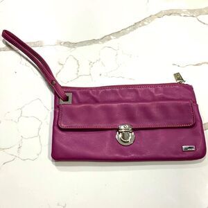 Perlina Plum | Purple Vegan Leather Women’s Clutch Wristlet Bag